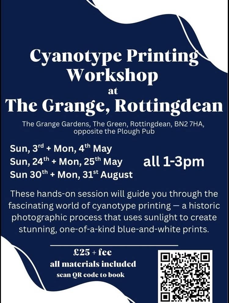 Cyanotype Printing Workshop at The Grange, Rottingdean