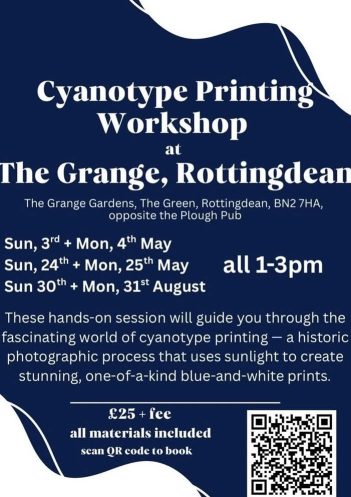 Cyanotype Printing Workshop at The Grange, Rottingdean