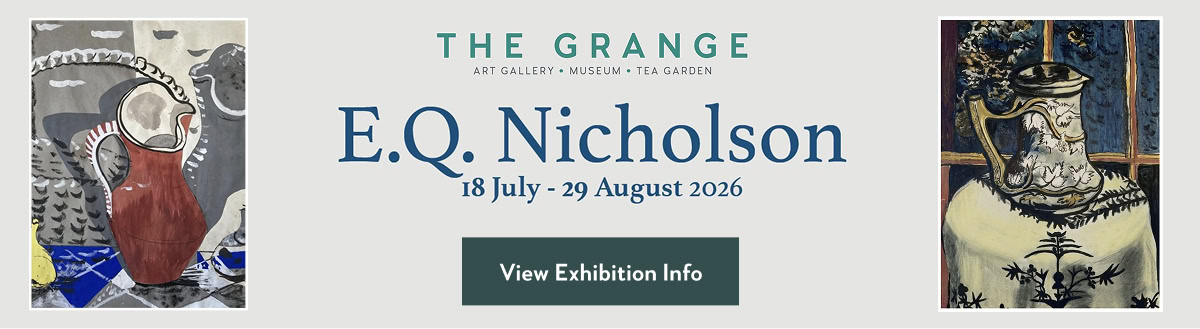 E.Q. Nicholson Exhibition Banner - at The Grange, Rottingdean, Brighton