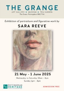 Sara Reeve - Heads Up: An exhibition of portraiture and figurative work poster