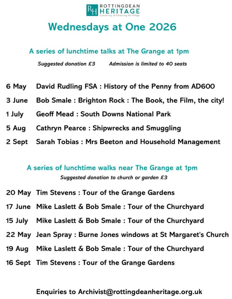 Wednesdays at One - A series of short lunchtime talks at 1pm 2026